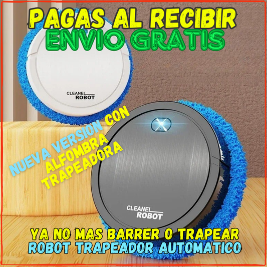 ✅Se Acabo el Barrer y Trapear Todos los Dias👌Robot Limpiador de Pisos 3 en 1(💥Pagas al Recibir+Envio Gratis)Nueva Version Con Esponja Trapeadora.