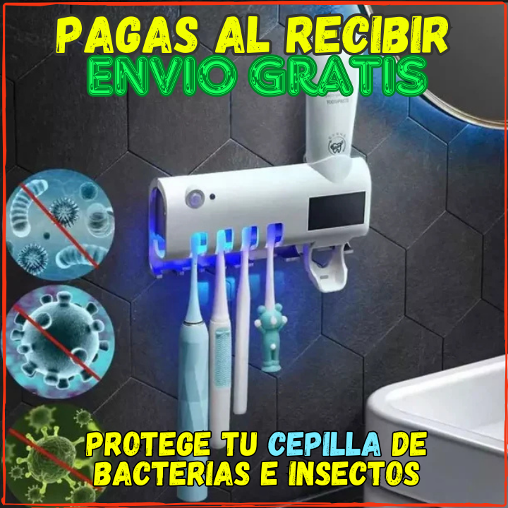 ✅Ya no Mas Bacteria en Tus Cepillos👌Ya no Mas Cucarachas Paseando en tus Dientes(💥Pagas al Recibir+Envio Gratis)Con Luz UltraVioleta.