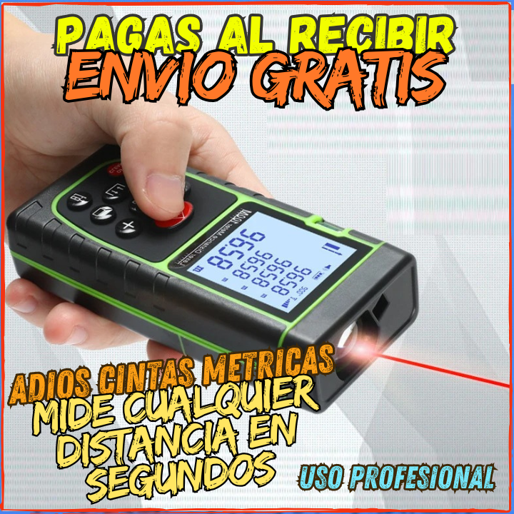 ✅Ahora Puedes Medir Cualquier Distancia Con Precision👌Mide Volumen, Distancia, Nivel y Mas(💥Pagas al Recibir+Envio Gratis)Mide hasta 60 Metros.