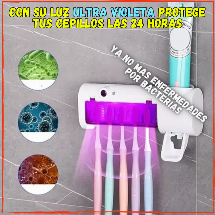 ✅Ya no Mas Bacteria en Tus Cepillos👌Ya no Mas Cucarachas Paseando en tus Dientes(💥Pagas al Recibir+Envio Gratis)Con Luz UltraVioleta.