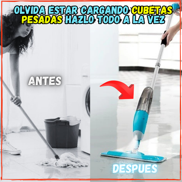 ✅Ahora Puedes Dispensar Agua, Trapear y Secar a la Vez👌Con 1 Sola Botella de Agua Limpie tu Casa Completa(💥Pagas al Recibir+Envio Gratis).