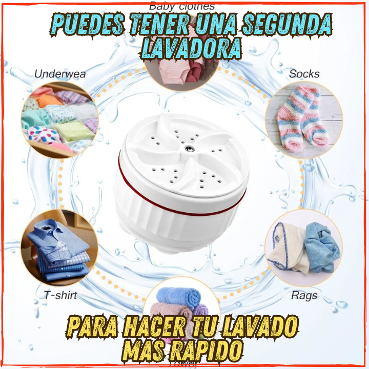 ✅Ahora Puedes Fregar en Automatico👌Podras Lavar y Fregar Aun Cuando no Haya Luz(💥Pagas al Recibir+Envio Gratis)USB Recargable.