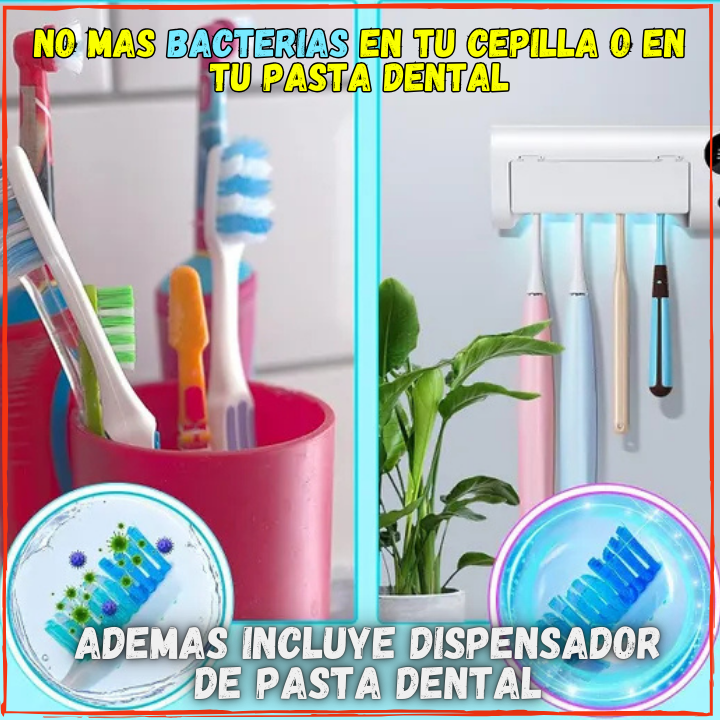 ✅Ya no Mas Bacteria en Tus Cepillos👌Ya no Mas Cucarachas Paseando en tus Dientes(💥Pagas al Recibir+Envio Gratis)Con Luz UltraVioleta.