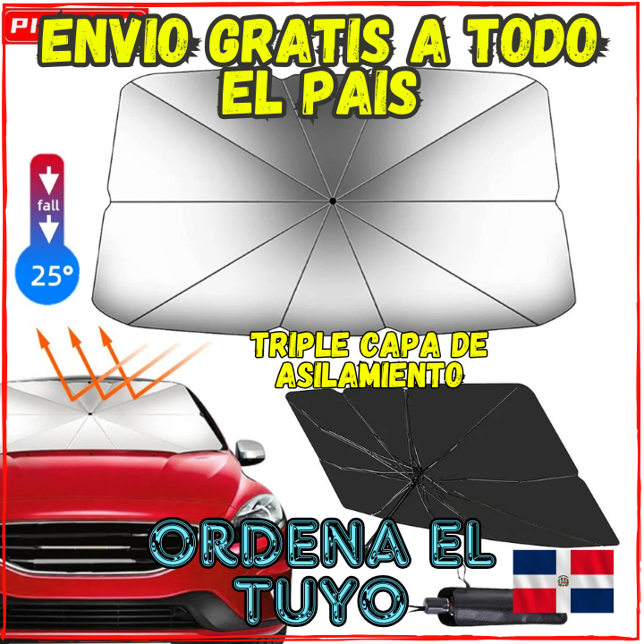 ✅Ahora tu Auto Podra Estar Siempre Fresco👌Diseñada con 3 Capas de Aislamiento(💥Pagas al Recibir+Envio Gratis)Deja Pasar 0% de Calor.