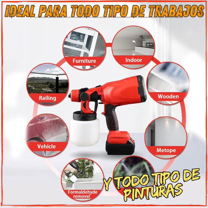 ✅Ahora Pintar es Una Tarea Facil, Rapida y Economica👌Ideal Para Pintar Todo Tipo de Lugares y Objetos(💥Pagas al Recibir+Envio Gratis)Icluye 2 Baterias de Larga Duracion.