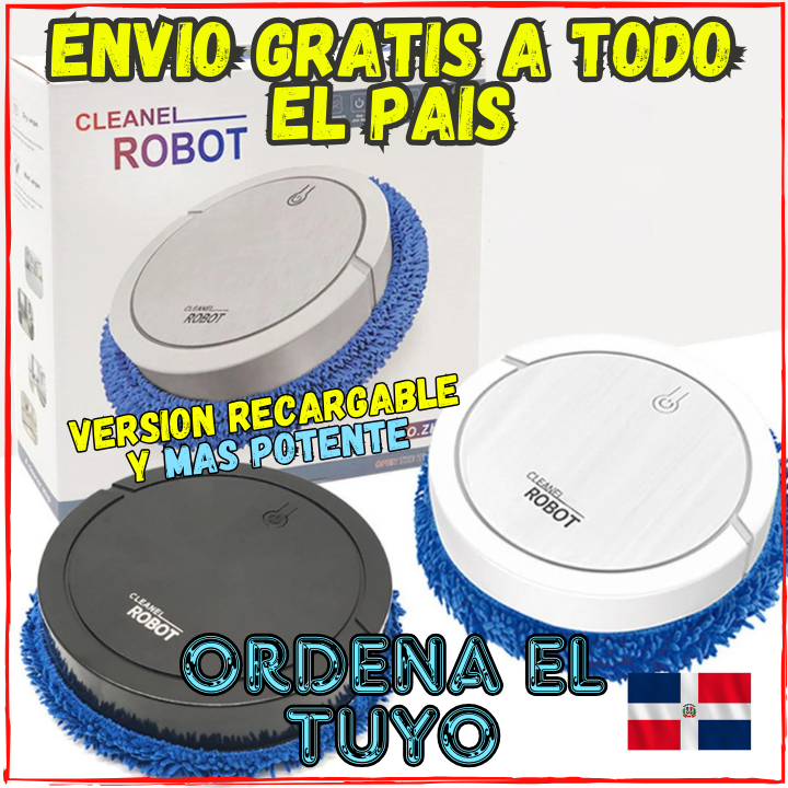 ✅Se Acabo el Barrer y Trapear Todos los Dias👌Robot Limpiador de Pisos 3 en 1(💥Pagas al Recibir+Envio Gratis)Nueva Version Con Esponja Trapeadora.