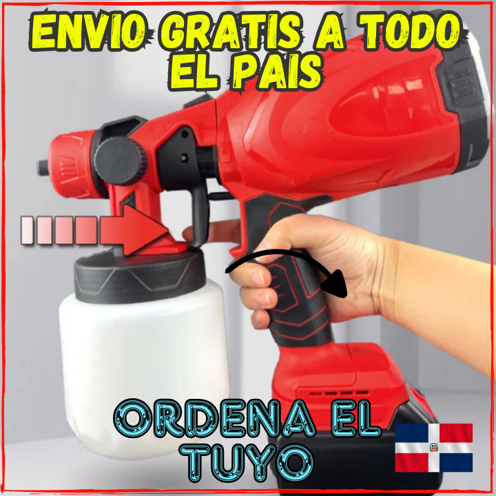 ✅Ahora Pintar es Una Tarea Facil, Rapida y Economica👌Ideal Para Pintar Todo Tipo de Lugares y Objetos(💥Pagas al Recibir+Envio Gratis)Icluye 2 Baterias de Larga Duracion.