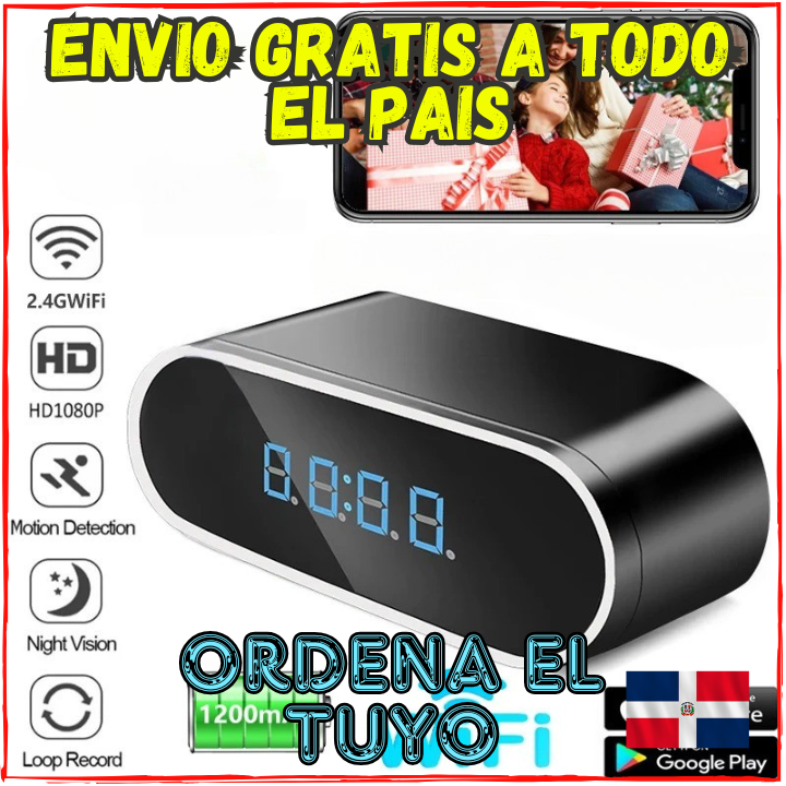 ✅Ahora Podras Ver lo que Sucede desde Cualquir Lugar👌Sin que nadie se de cuenta(💥Pagas al Recibir+Envio Gratis)Wifi+Recargeble.