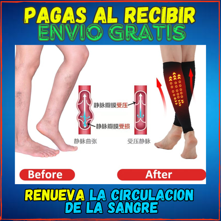 ✅Adios a la Hinchazon, Varices y Cansancio Muscular🙌, Pantorrillas de Compresion(💥Pagas al Recibirlo💥) Las Mas Comodas del Mercado.