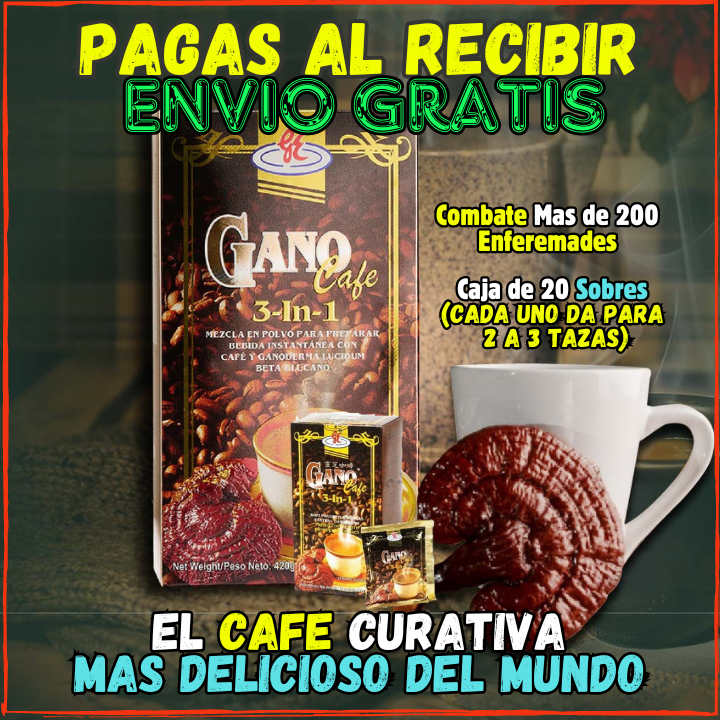 ✅Dile Adios al Cansancio y a las Enfermedades🙌, 5 Veces Mas Energia y Mucho Menos Cafeina(💥Pagas al Recibirlo💥) Cada Sobre Da para 2 a 3 Tazas de Cafe👌.