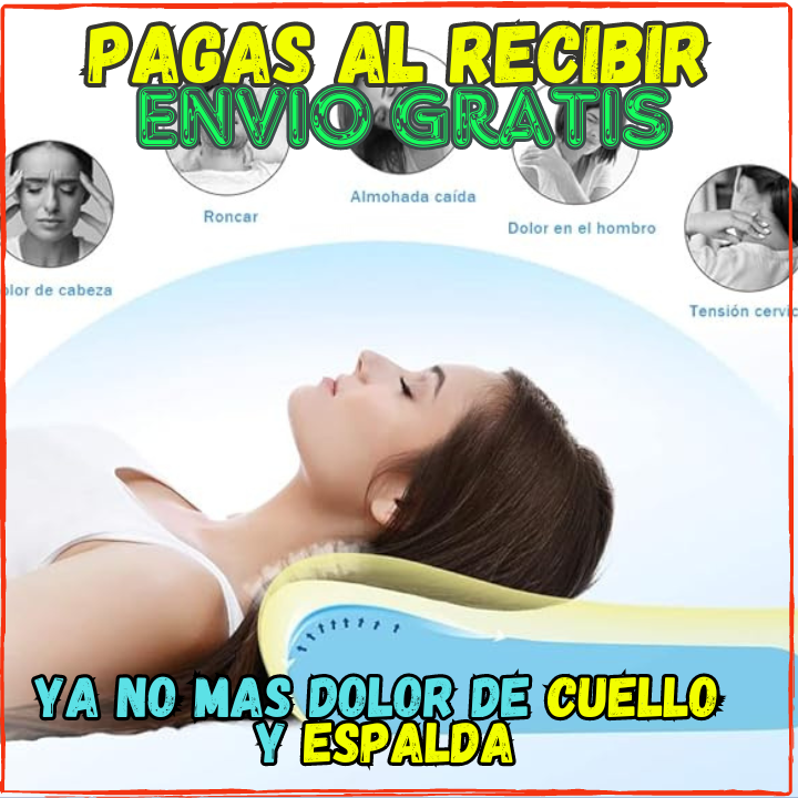 ✅Ya no mas Dolor de Cuello, Cabeza o Espalda👌, Almohada Ortopedica Foam Transpirable👌(💥Pagas al Recibirlo💥) Con Efecto Refrescante