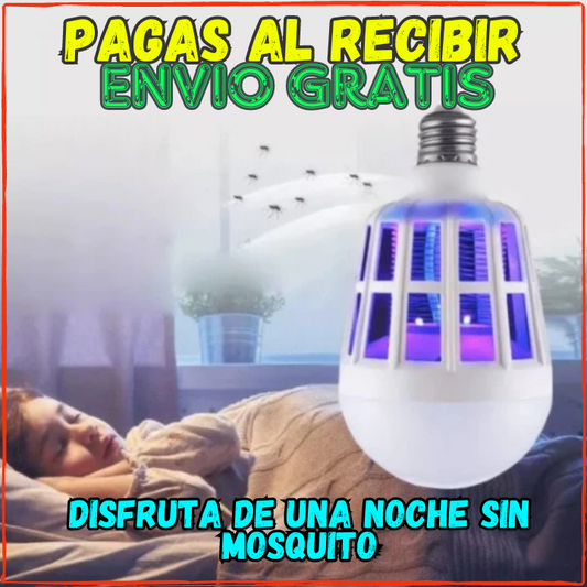 ✅Ya no mas Mosquitos o Insectos👌, Luz Led Con Mata Insectos(💥Pagas al Recibirlo💥) Incluye 2 Bombillos