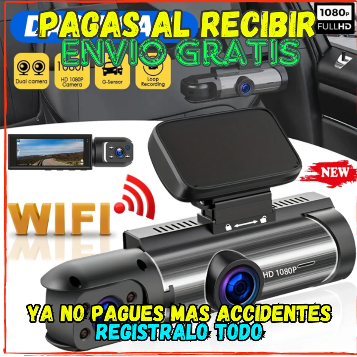 💥Ya no mas Accidentes Injustificados✅Graba todo lo que sucede mientras Conduces y Mantente Seguro😎Vision Nocturta + Sensor de Proximidad