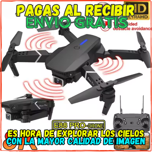 ✅Es momento de Explorar los Cielos Con la Mayor Calidad👌Dron E3 Pro 2024(💥Pagas al Recibir+Envio Gratis) Camaras Full HD en TIEMPO REAL.