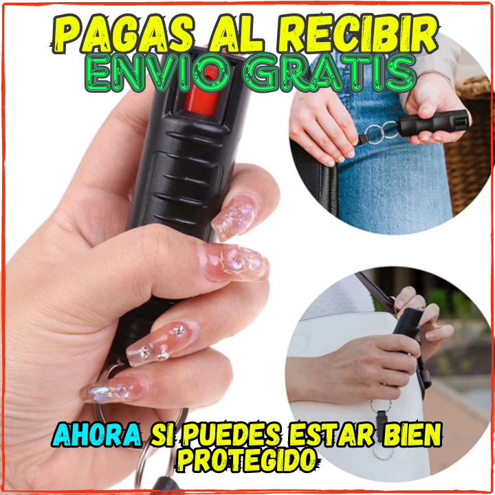 ✅Ahora si vas a estar Protegido👌Aturde a tu Agresor por mas de 1 Horas(💥Pagas al Recibir) 🔋Gas Pimienta(Extra Fuerte).