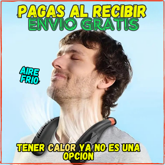 ✅Ya no pases Mas Calor🥵,Ventilador de Cuello mas Potente del Mercado(💥Pagas al Recibirlo💥)🔋Recargable