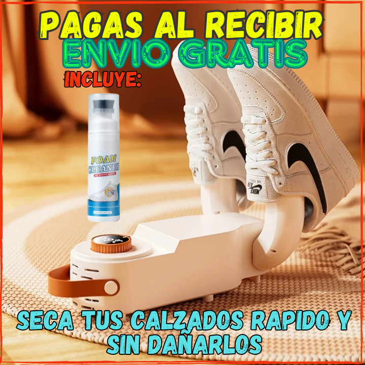 ✅Seca tus Calzados y Prendas en Minutos😱, Ultra Secador de Calzados(💥Pagas al Recibirlo💥)(Incluye Limpiador de Zapatos)