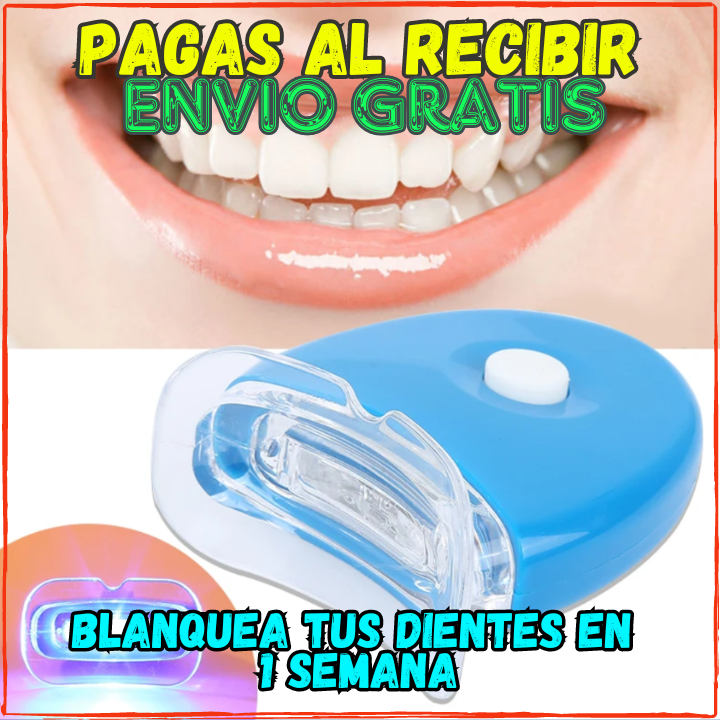 ✅Blanquea tus Dientes en una Semana😱, Luz UltraVioleta Blanqueadora(💥Pagas al Recibirlo💥) Ya no mas Dientes Amarillos