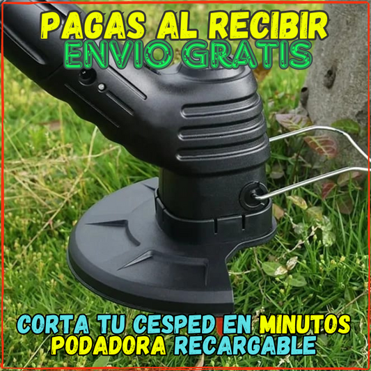 ✅Cortadora de Cesped Recargable(2 Baterias)🔋, Util para Cortar Todo tipo de Cesped y Troncos Finos👌(💥Pagas al Recibirlo💥)