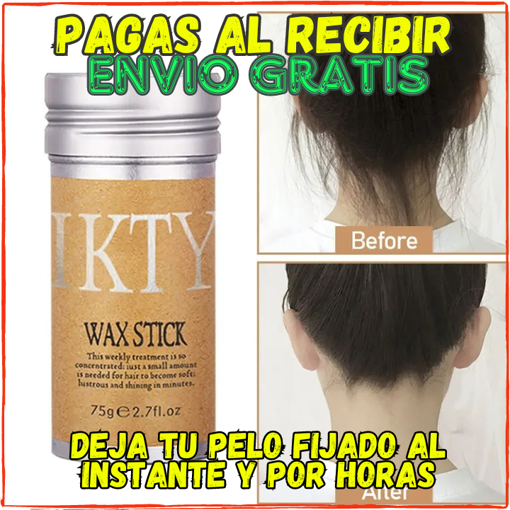 ✅Dile Adios a las Greñas y Alisa tu Cabello al Instante😉,Con Wax Stick Mejorado Dura el Dia Completo Con un Buen Peinado(💥Pagas al Recibirlo💥)Para 1 Año de Uso.