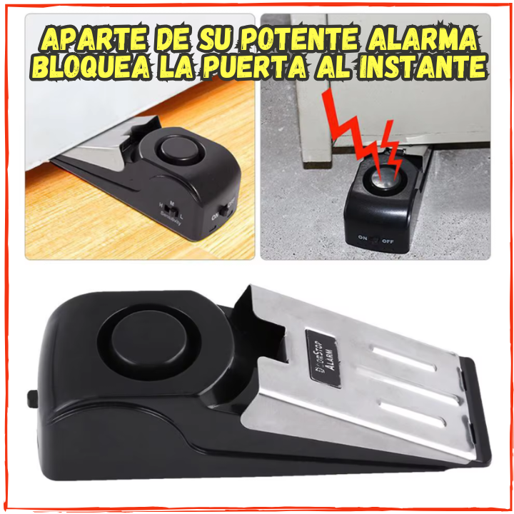 ✅Ahora si Puedes Dormir Seguro👍No solo es una Alarma POTENTE tambien Bloquea la Puerta(💥Pagas al Recibir+Envio Gratis).