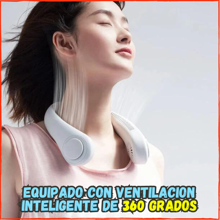 ✅Ya no pases Mas Calor🥵,Ventilador de Cuello mas Potente del Mercado(💥Pagas al Recibirlo💥)🔋Recargable