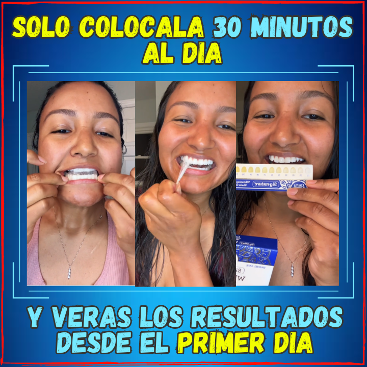 ✅Blanquea tus Dientes en una Semana😱, Pack 14 Tiras Blanqueadoras + Polvo Negro(💥Pagas al Recibirlo💥) Incluye Cepillo de Bambu