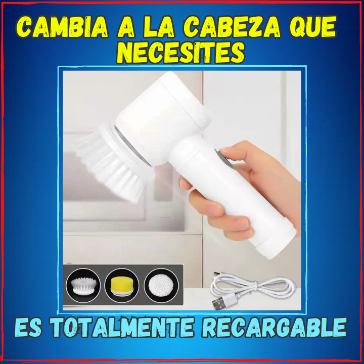 ✅Ya no mas Lucha al Fregar😱, Turbo Lavadora 3 Cabezas(💥Pagas al Recibirlo💥) 🔋Recargable