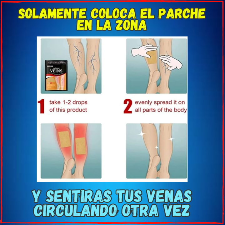 ✅Despidete de las Varices🙌, Pack de 72 Parches Para las Varices(💥Pagas al Recibirlo💥) Con Efecto Curativo