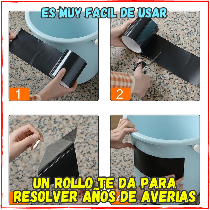 ✅Ya no pagues Mas Reparaciones💥, Repara y Tapa lo que sea, Con la mas Alta Resistencia👌(💥Pagas al Recibirlo💥)Rollo 20CM de Ancho