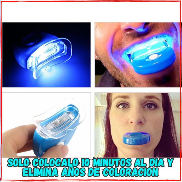 ✅Blanquea tus Dientes en una Semana😱, Luz UltraVioleta Blanqueadora(💥Pagas al Recibirlo💥) Ya no mas Dientes Amarillos