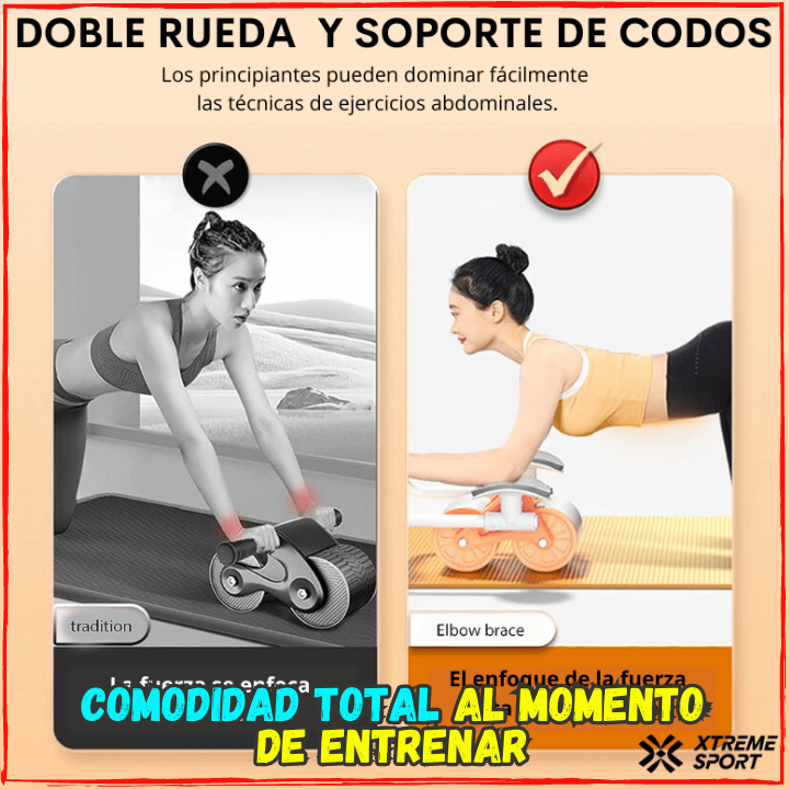 Ejercita Todo Tu Cuerpo Con un Solo Movimiento✅Ideal Para Tener Cuadritos😎Incluye Temporizador y Soporte para Movil.