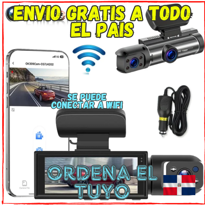 💥Ya no mas Accidentes Injustificados✅Graba todo lo que sucede mientras Conduces y Mantente Seguro😎Vision Nocturta + Sensor de Proximidad