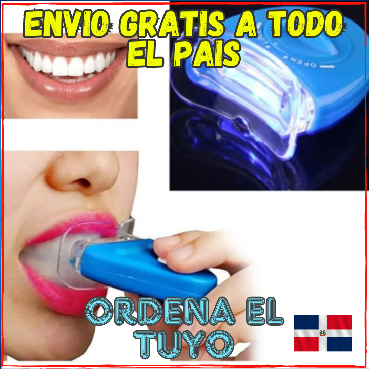 ✅Blanquea tus Dientes en una Semana😱, Luz UltraVioleta Blanqueadora(💥Pagas al Recibirlo💥) Ya no mas Dientes Amarillos