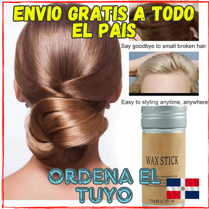 ✅Dile Adios a las Greñas y Alisa tu Cabello al Instante😉,Con Wax Stick Mejorado Dura el Dia Completo Con un Buen Peinado(💥Pagas al Recibirlo💥)Para 1 Año de Uso.