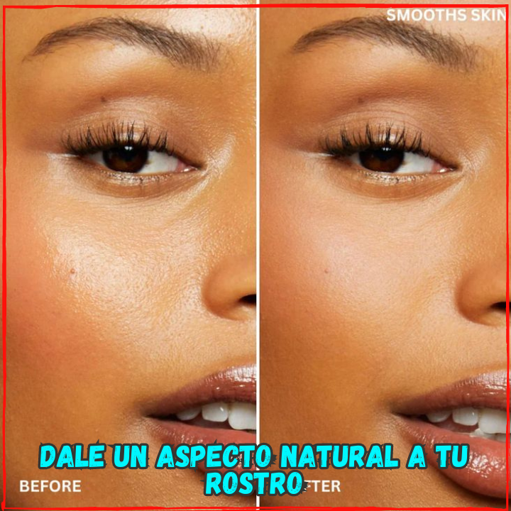 ✅Elimina la Grasa y el Brillo al Instante😱, Ten un Rostro Mas Natural y Atractivo(💥Pagas al Recibirlo💥) Incluye 2 Rodillos Volcanicos